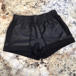 Helmut Lang Leather Shorts
